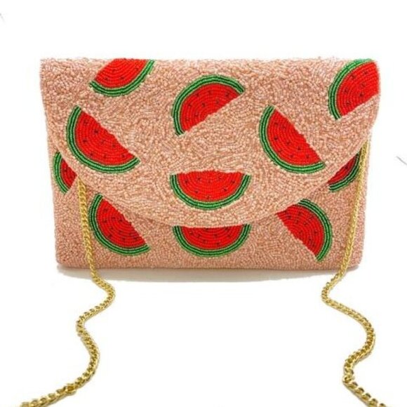 Watermelon Beaded Clutch - Picture 1 of 1